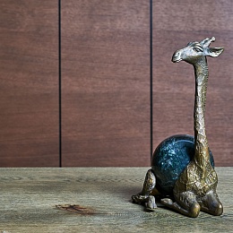 Sculpture in bronze and serpentineWisson